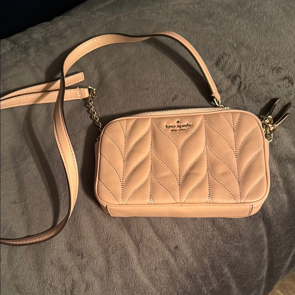 Kate Spade Blush Quilted Crossbody Bag